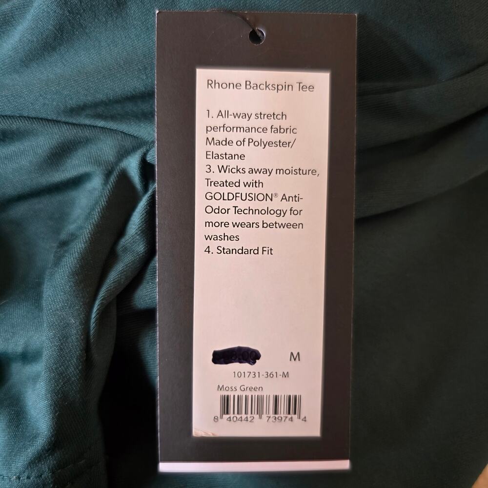 Rhone Backspin Performance Tee NWT - image 8